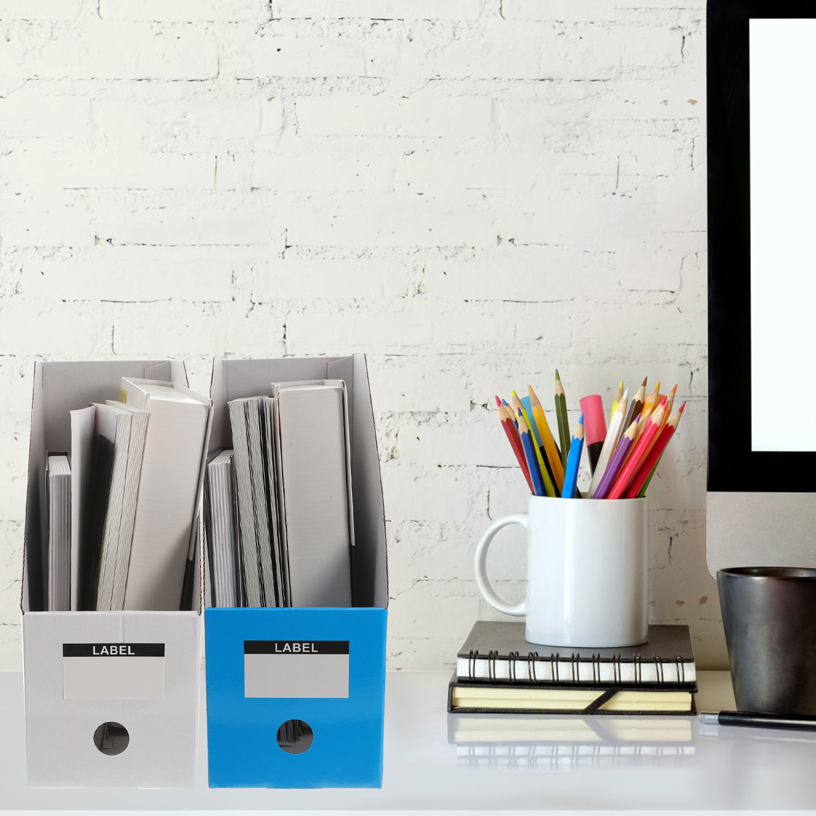 Magazine Holder Rack - Conjunto de 3 Peças Organizador de