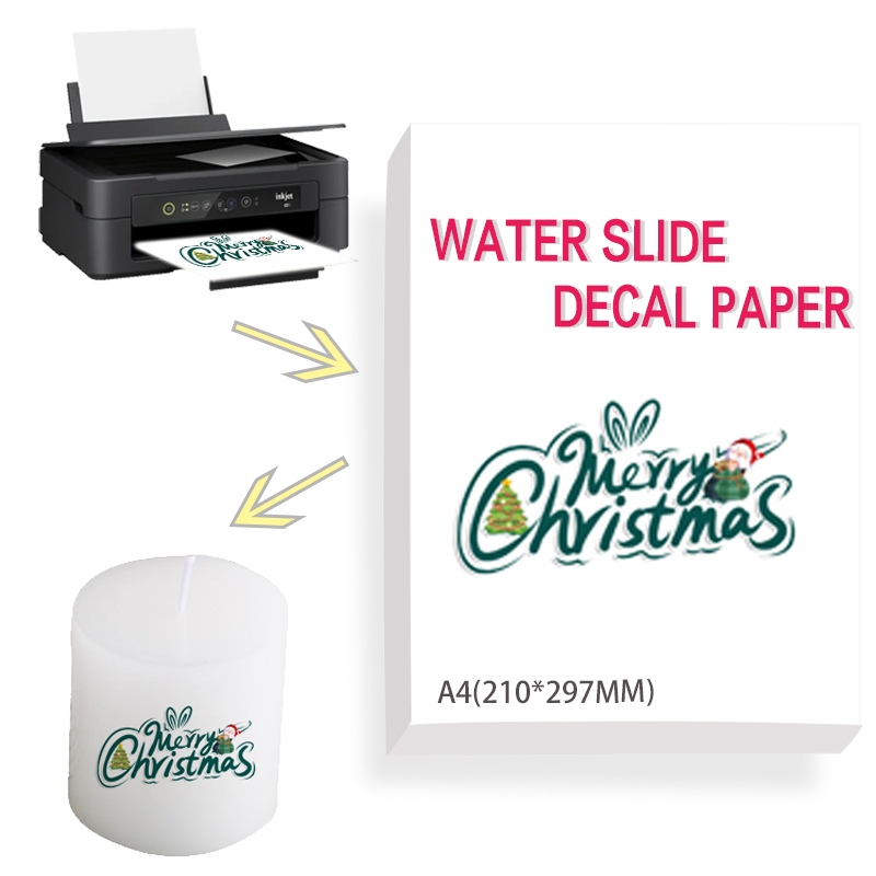 Ink Blotter Paper - DIY decalques Gift Crafts, branco claro,