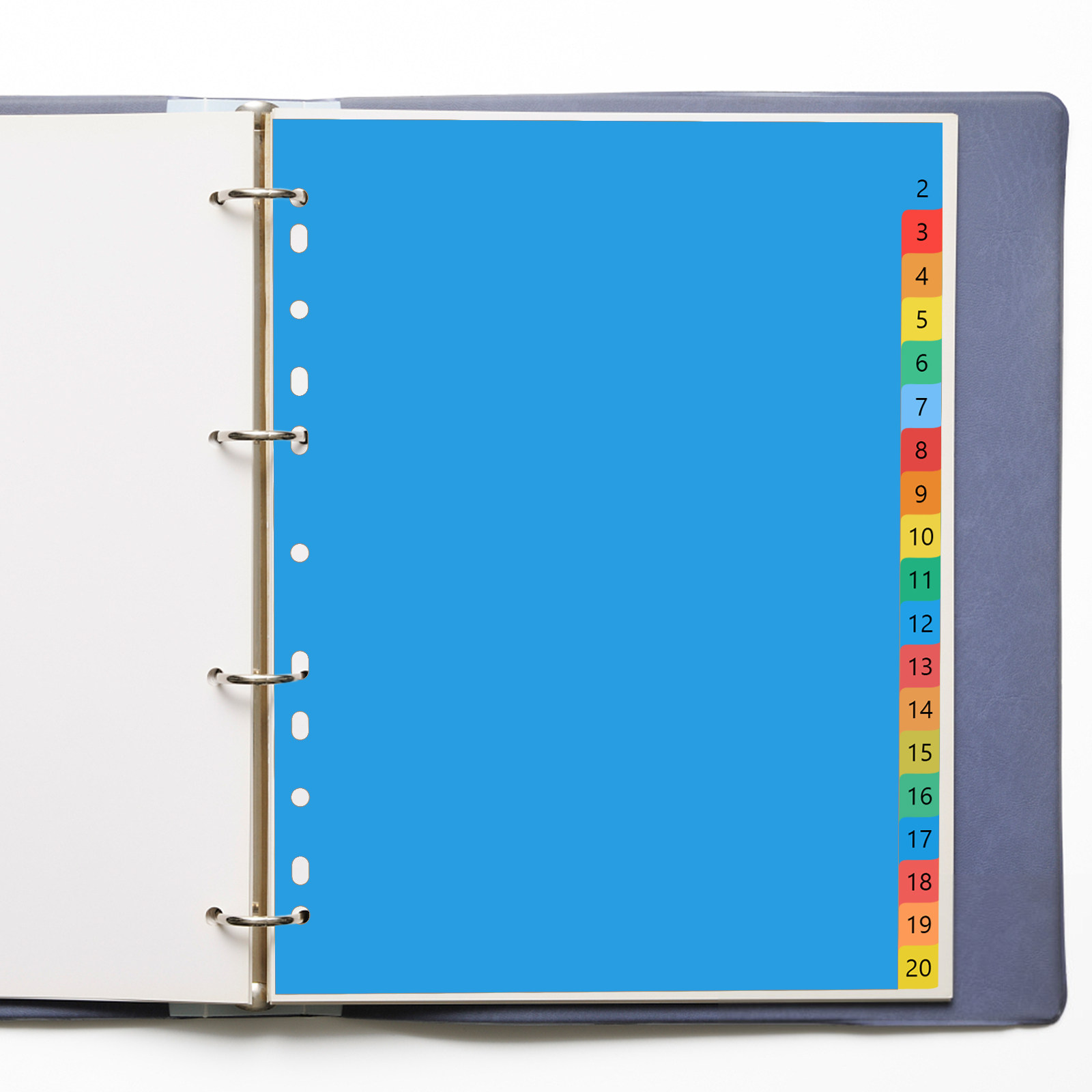 Tab Divider A4 - Divisórias de índice coloridas em plástico