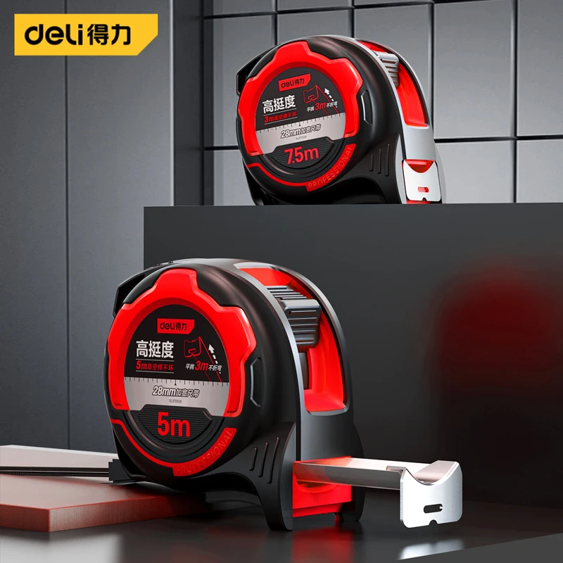 Deli 5/7.5m engrossar fita mét - Tape Dispenser Weighted avaliação e preço