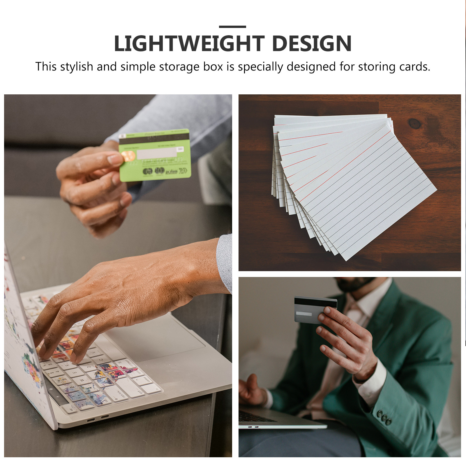 4 Peças Caixa Organizadora de  - Index Card Holder avaliação e preço