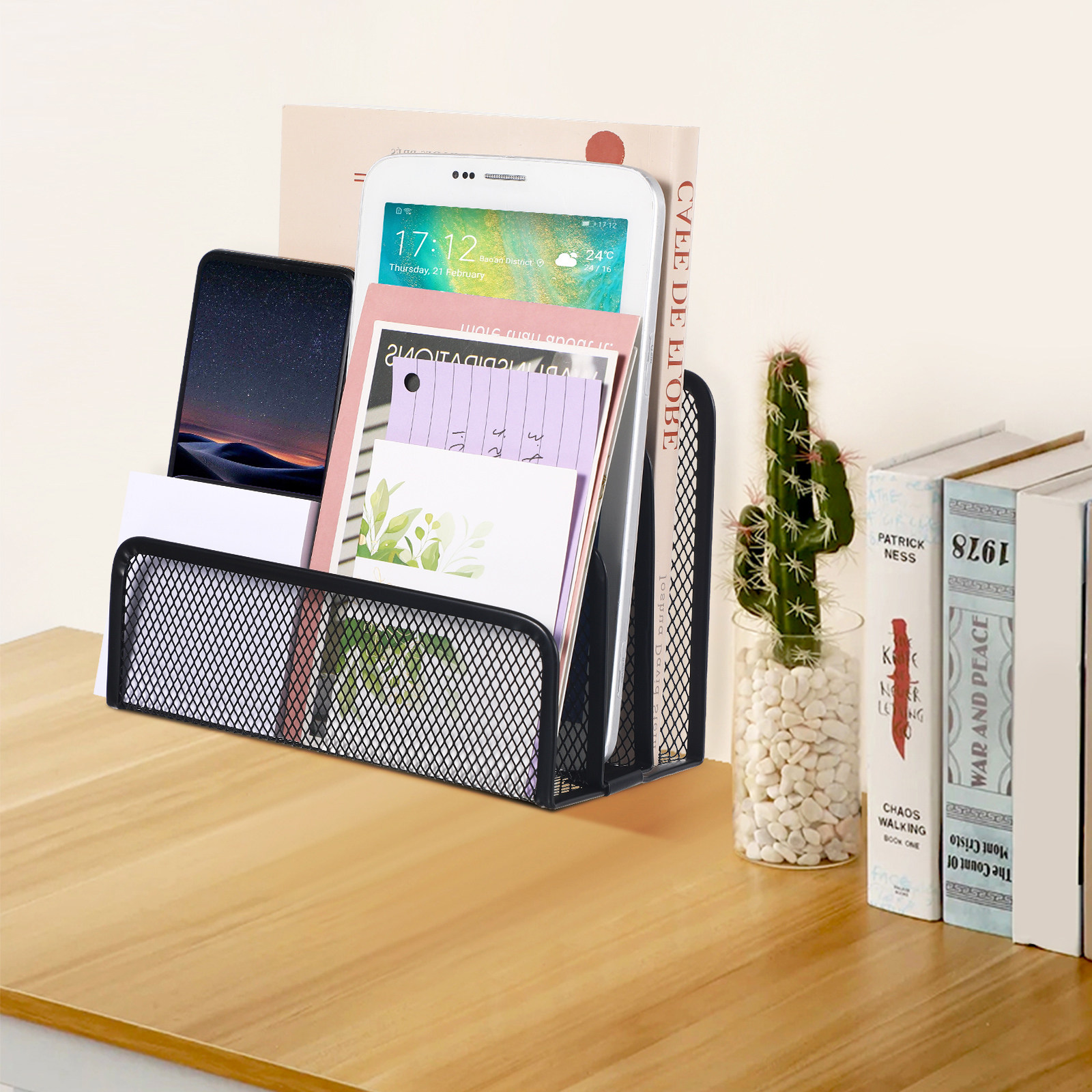 Organizador de Mesa em Metal c - Magazine Holder Rack avaliação e preço
