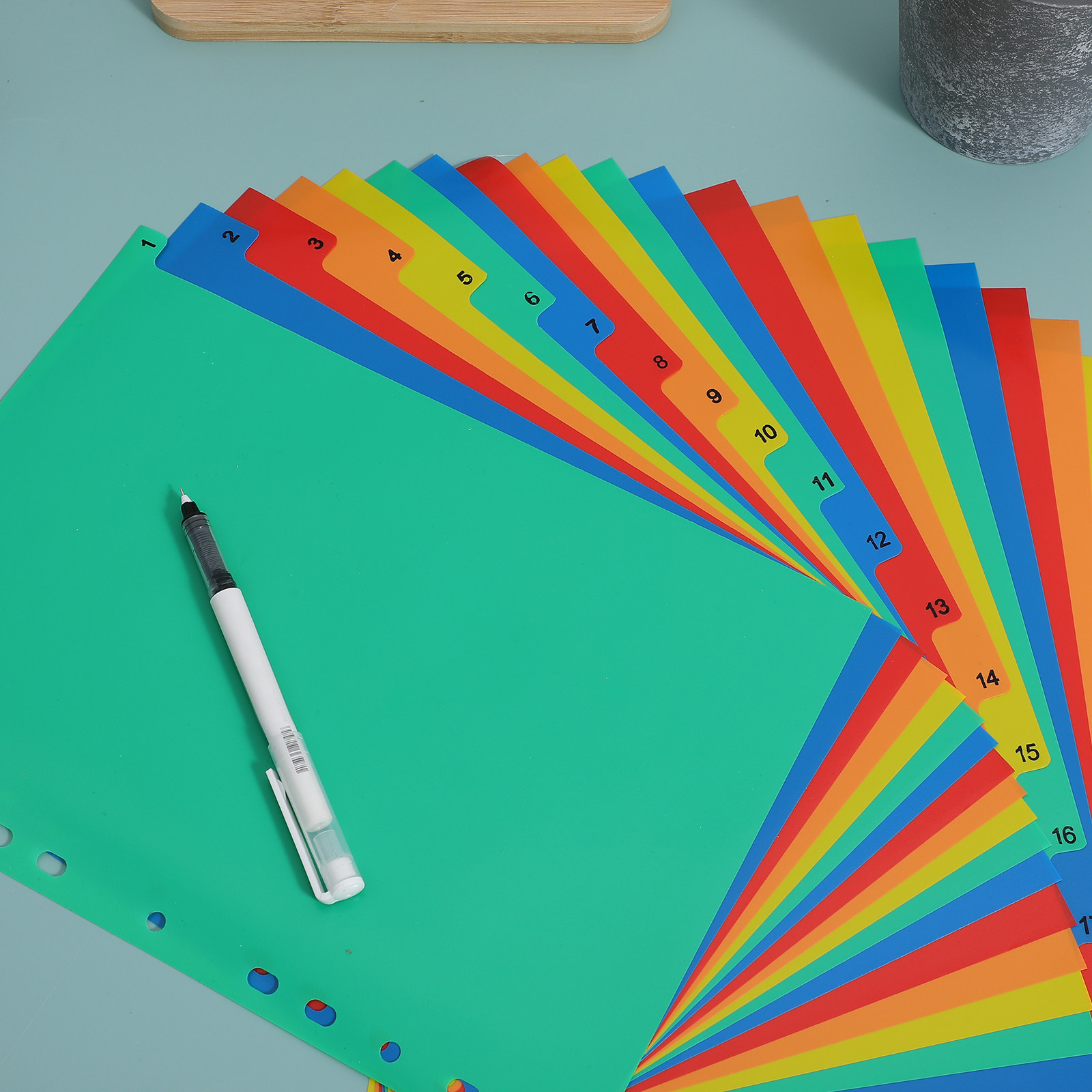 Divisórias de índice coloridas - Tab Divider A4 avaliação e preço