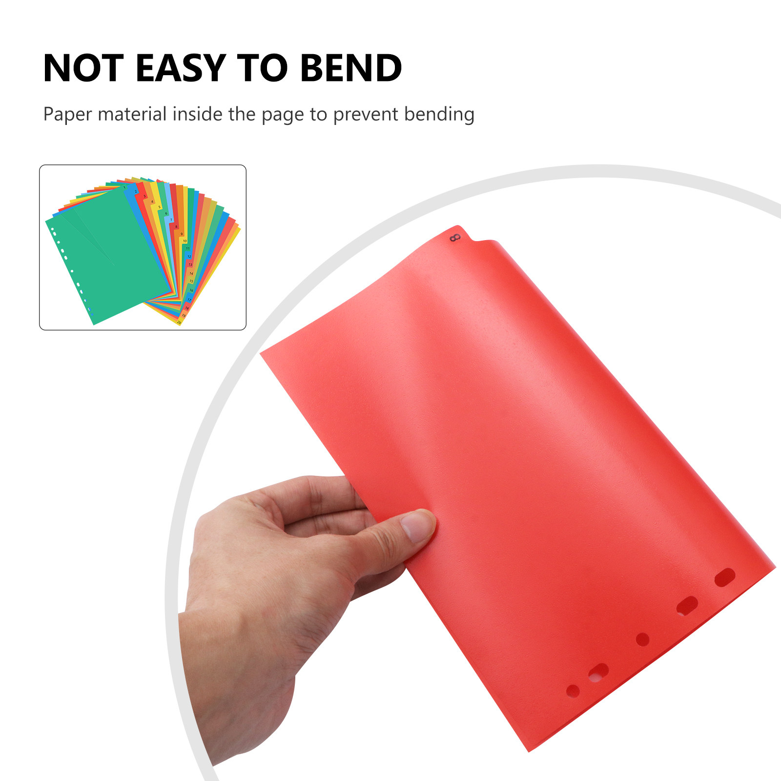 Divisórias de índice coloridas - Tab Divider A4 avaliação e preço