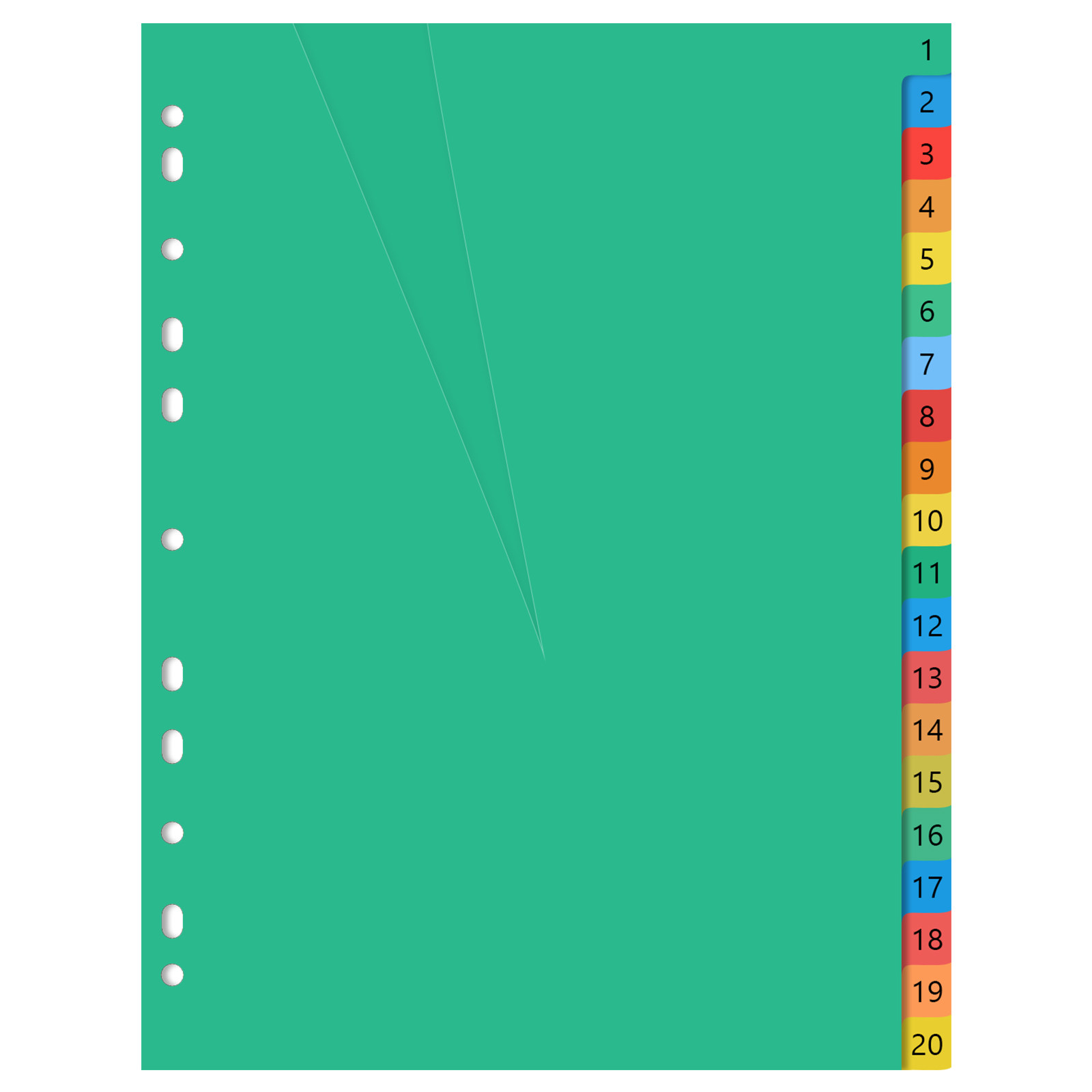 Divisórias de índice coloridas - Tab Divider A4 avaliação e preço
