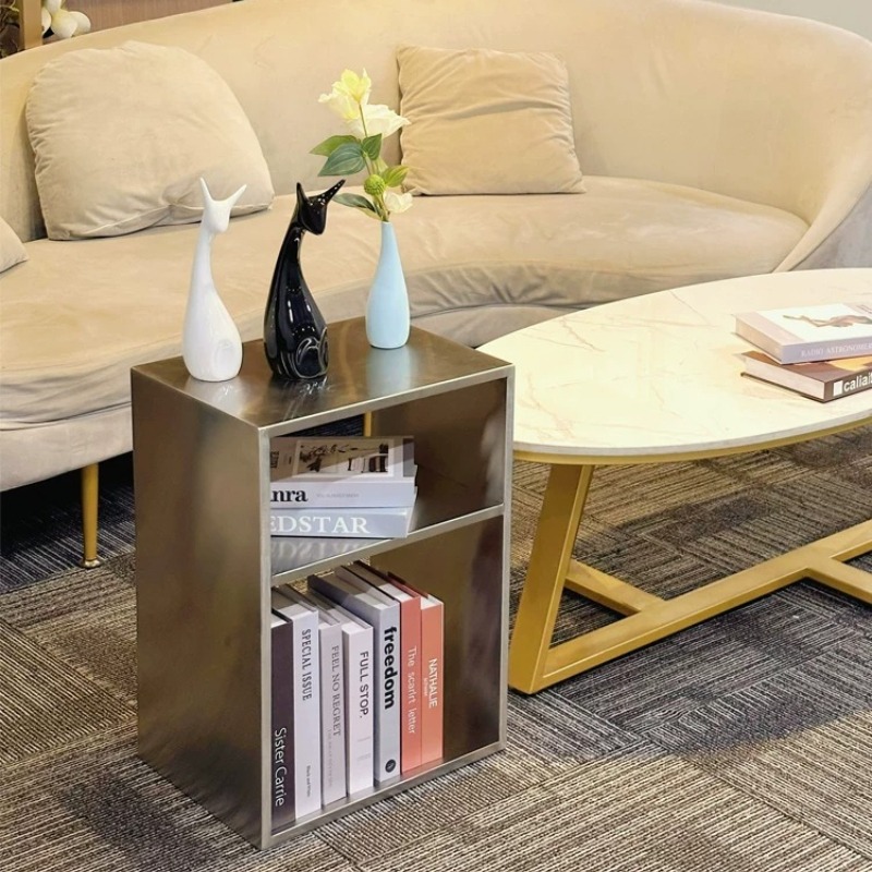 Mesa de Café em Aço Inoxidável - Magazine Holder Rack avaliação e preço